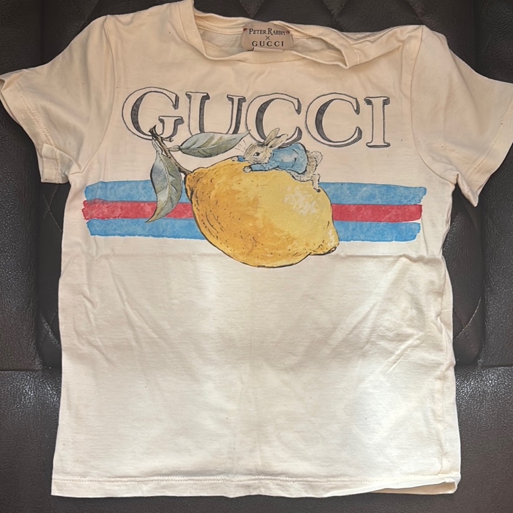Gucci Kids White Lemon Graphic Tee